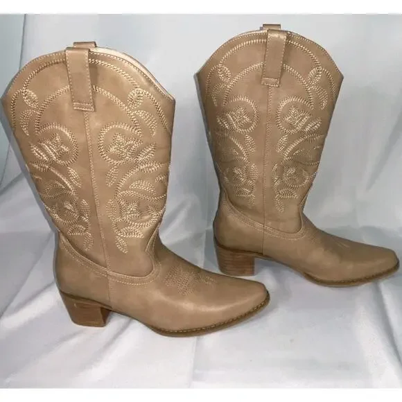 IUV Cowboy Boots For Women Pointy Toe Women's Western Cowgirl Boots... - Picture 4 of 11